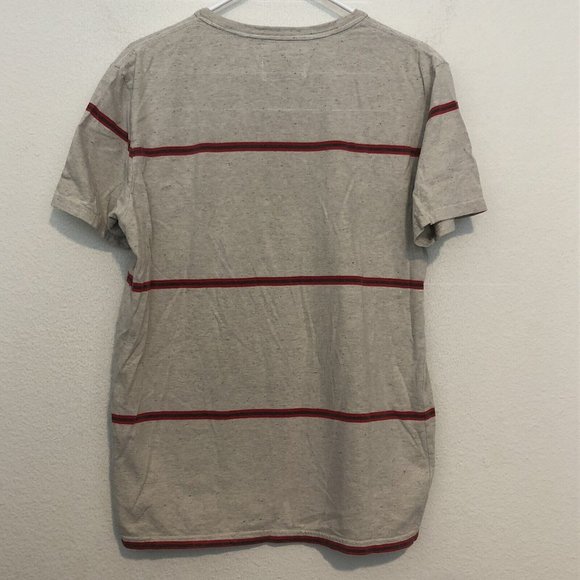 Vans Joel Tudor Surfer Collection Gray Shirt Red Stripes Men Size Medium - Picture 4 of 12